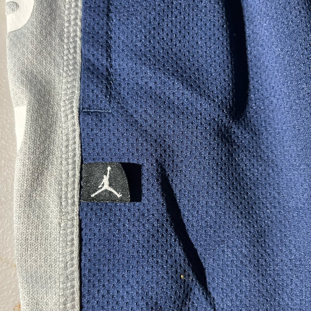 AIR JORDAN DRI-FIT ATHLETIC SHORTS YOUTH M 10-12 NAVY/GRAY STREETWEAR BASKETALL - Picture 5 of 8